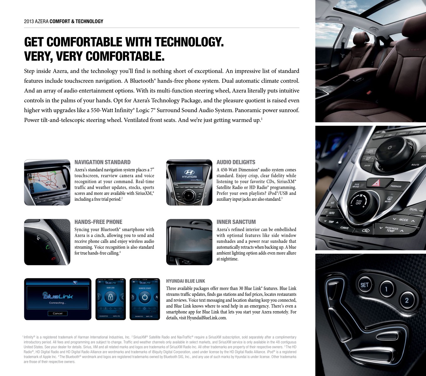 2013 Hyundai Azera Brochure Page 7